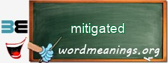 WordMeaning blackboard for mitigated